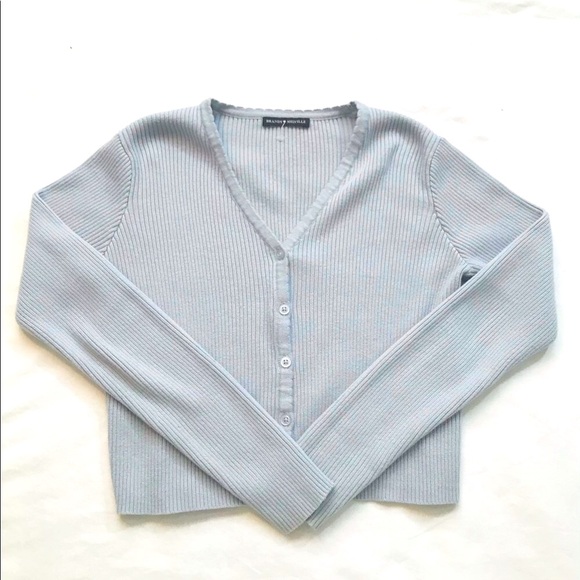 Brandy Melville Sweaters - brandy melville light blue shannon cardigan